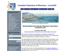 Tablet Screenshot of cfm820.ca